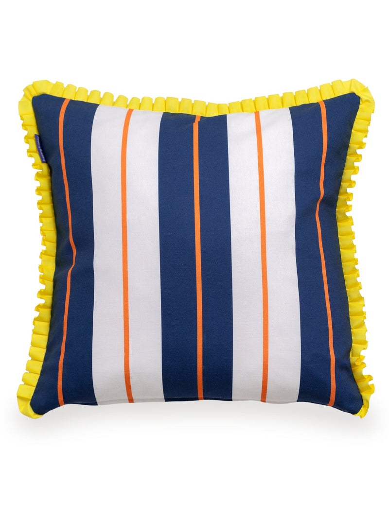 Housse de coussin décoratif Joyful lines "Happyfriday" Multicolore - Kiabi