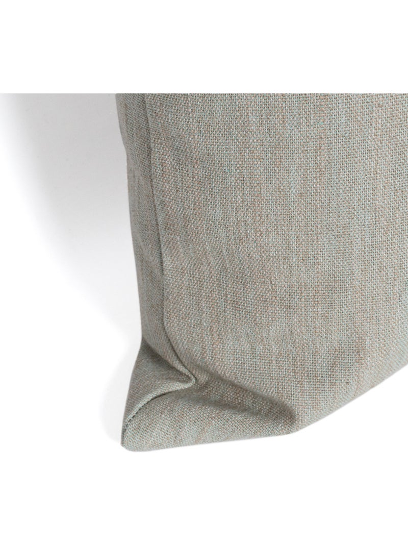 Housse de coussin décoratif Twill "Happyfriday" Bleu clair - Kiabi