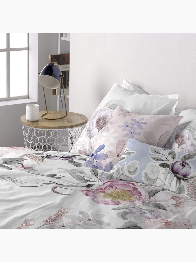 Housse de coussin Delicate bouquet "Happyfriday" Multicolore - Kiabi