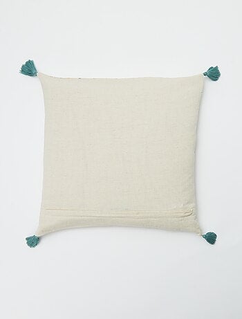 Housse de coussin en lin mélangé (45x45 cm) - Kiabi Home