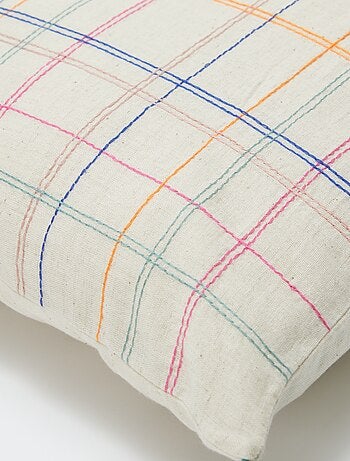 Housse de coussin en lin mélangé (45x45 cm) - Kiabi Home