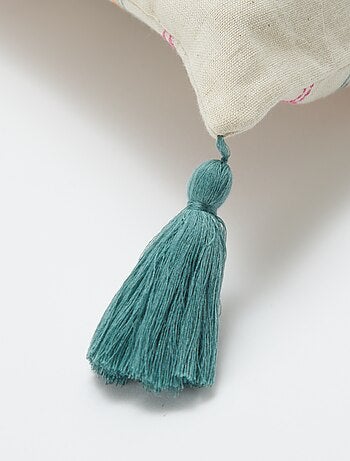 Housse de coussin en lin mélangé (45x45 cm) - Kiabi Home