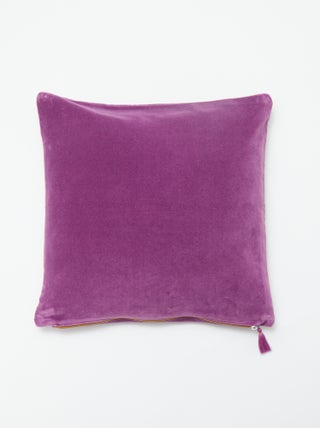 Housse de coussin en velours (45 x 45 cm)