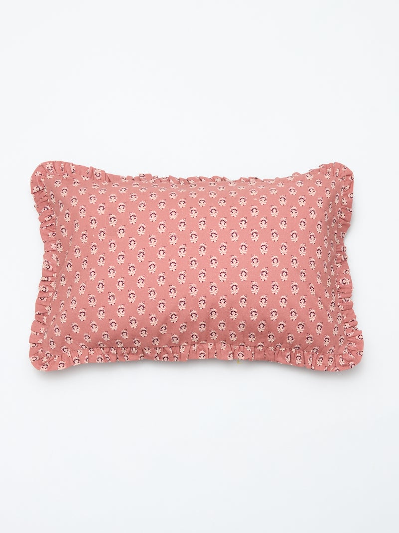 Housse de coussin en velours et imprimée (30x50 cm) - Kiabi Home Marron - Kiabi