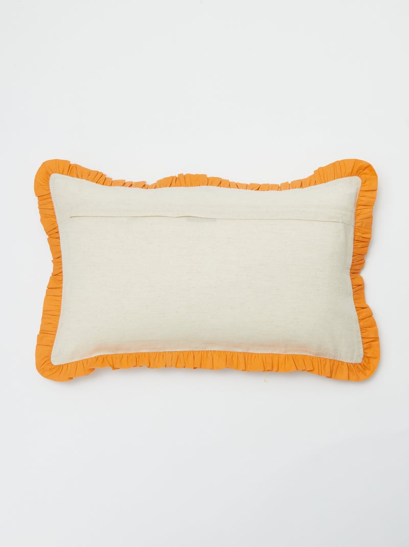 Housse de coussin fantaisie (50x30 cm) - Kiabi Home ORANGE - Kiabi