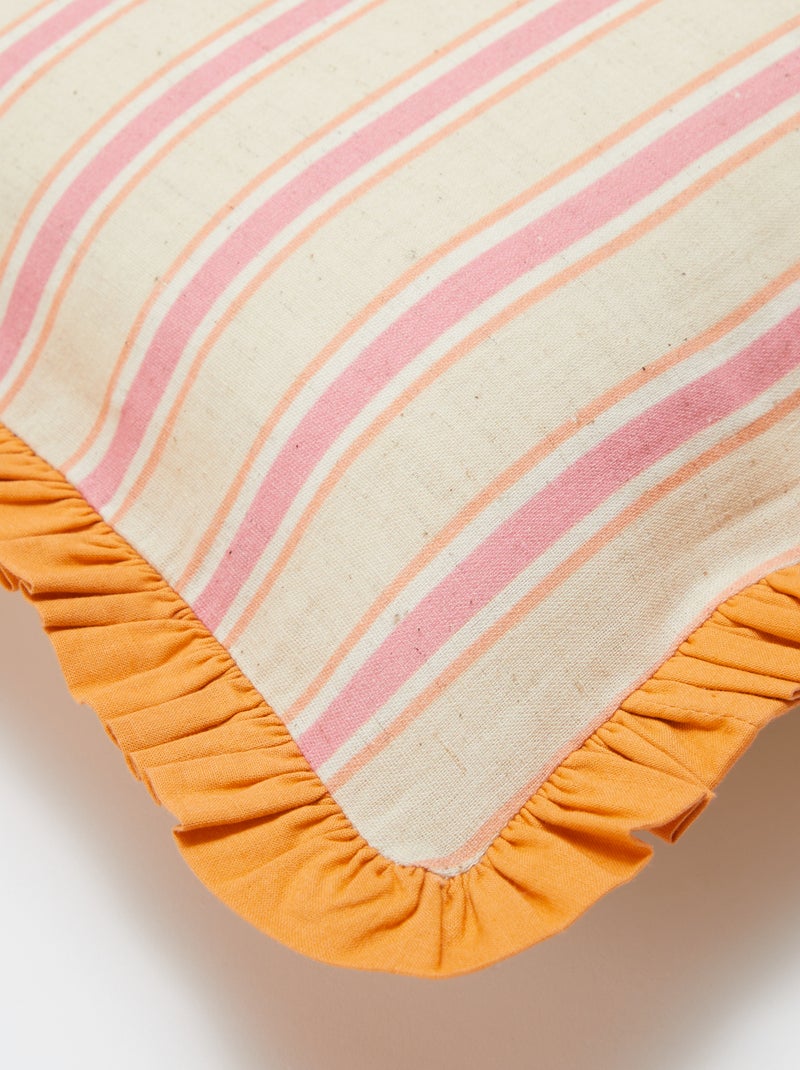 Housse de coussin fantaisie (50x30 cm) - Kiabi Home ORANGE - Kiabi
