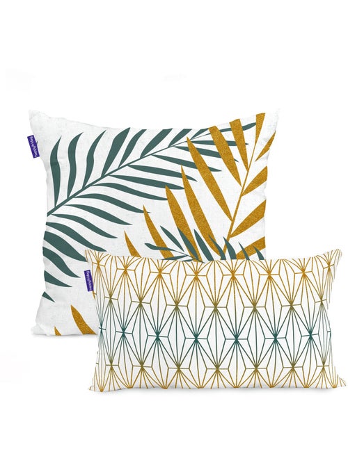 Housse de coussin Foliage mint "Happyfriday" - Kiabi Housse de coussin Foliage mint "Happyfriday" - Kiabi