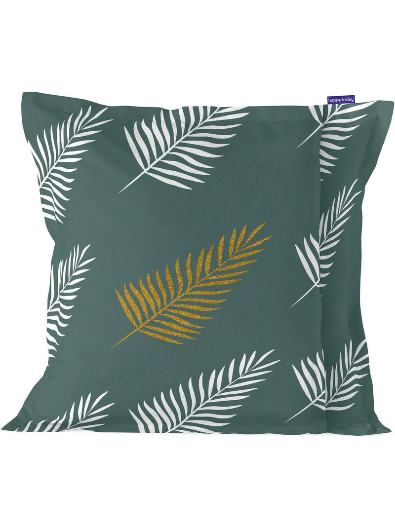 Housse de coussin Foliage mint "Happyfriday" Multicolore - Kiabi