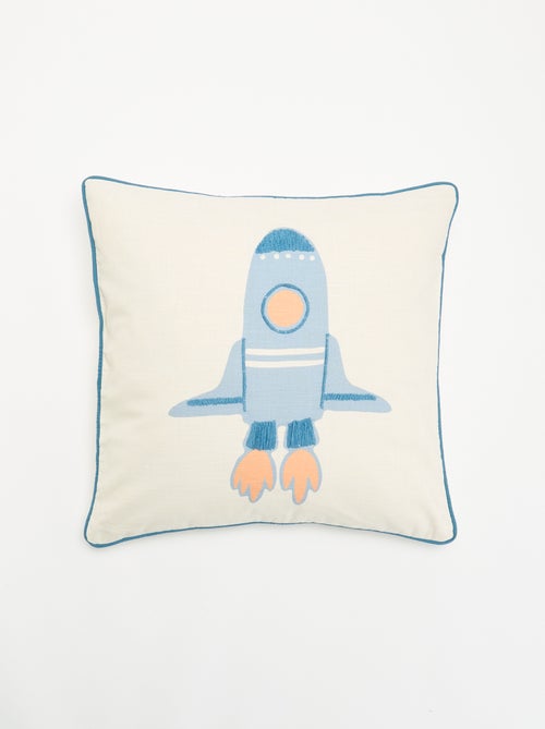 Housse de coussin "fusée" - Kiabi