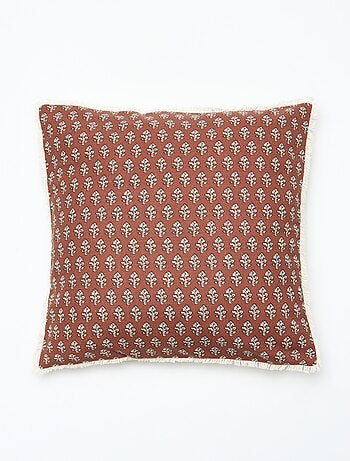 Housse de coussin imprimée fleurs (45x45 cm) - Kiabi Home