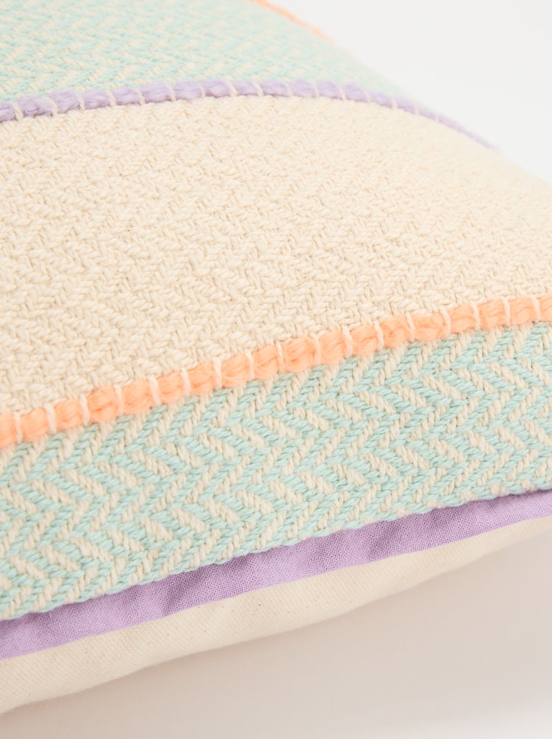 Housse de coussin imprimée Violet - Kiabi