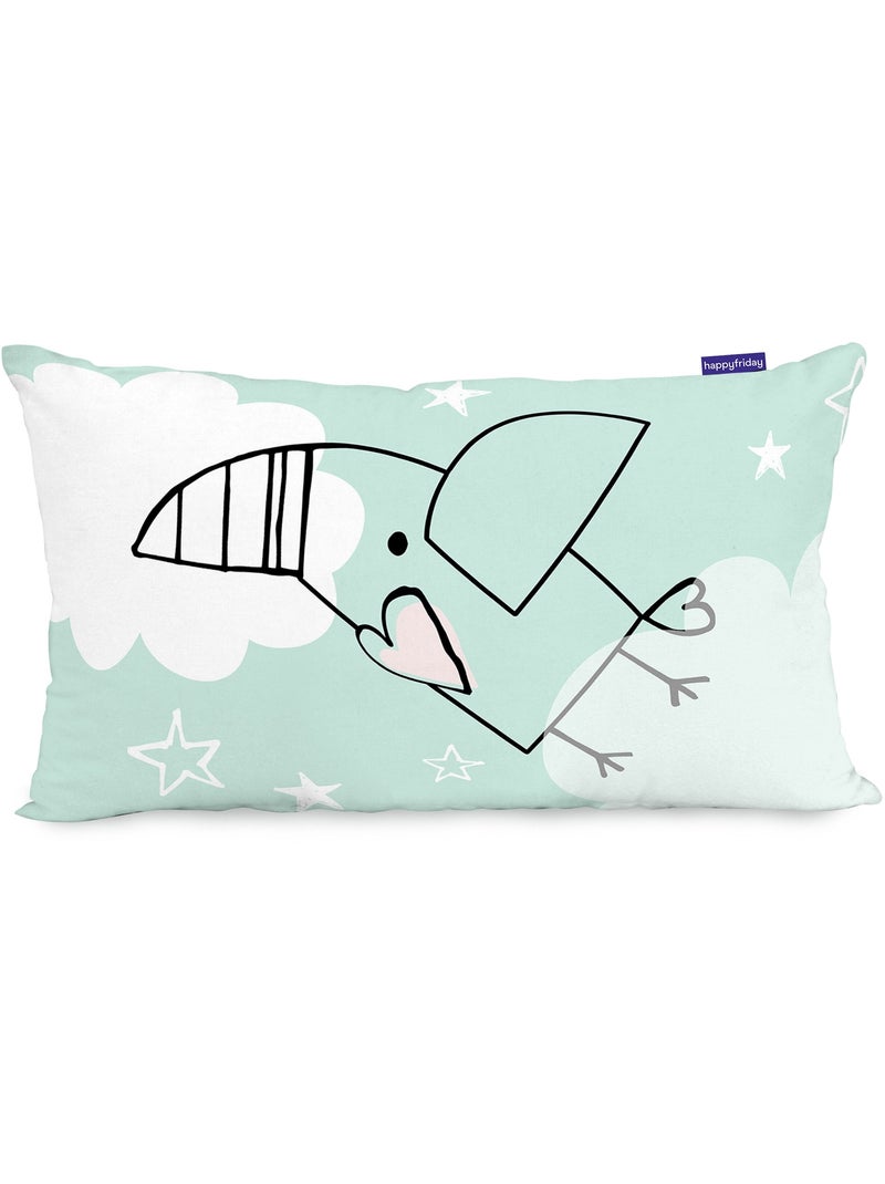 Housse de coussin Macaque "Happyfriday" Multicolore - Kiabi