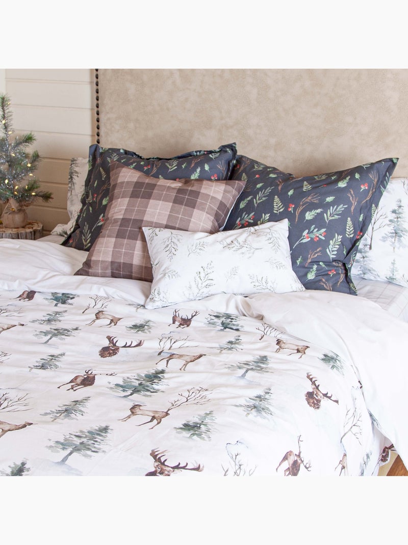 Housse de coussin Mystical winter "Happyfriday" Multicolore - Kiabi