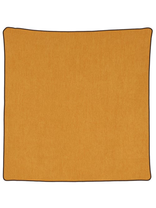 Housse de coussin passepoilée  - effet velours - Kiabi