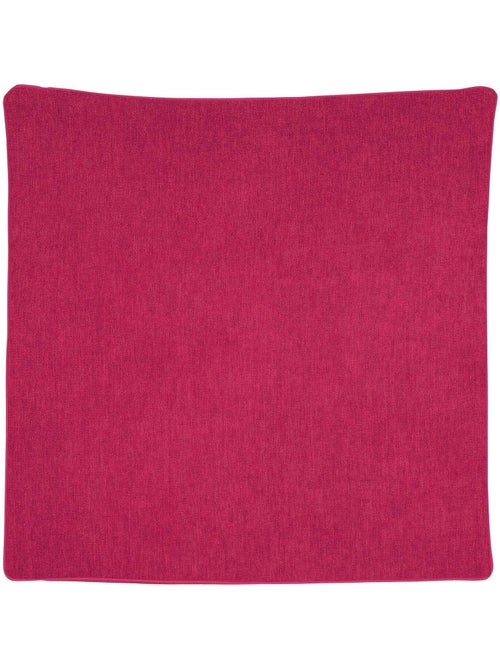 Housse de coussin passepoilée  - effet velours - Kiabi