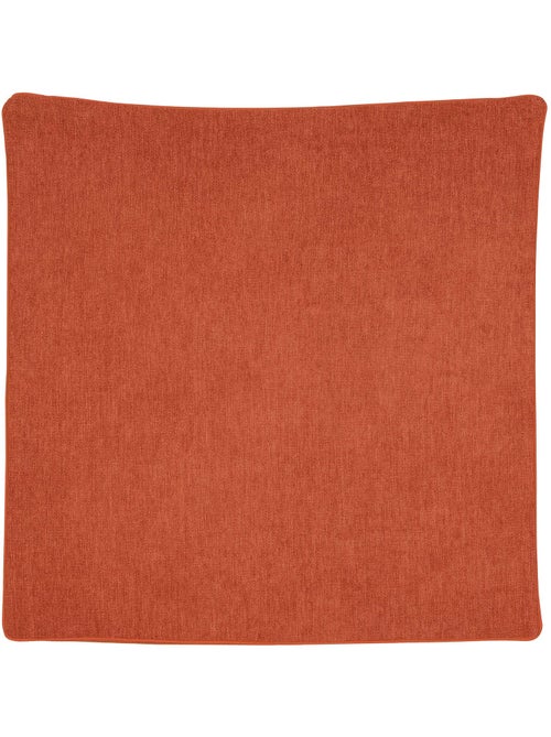 Housse de coussin passepoilée  - effet velours - Kiabi