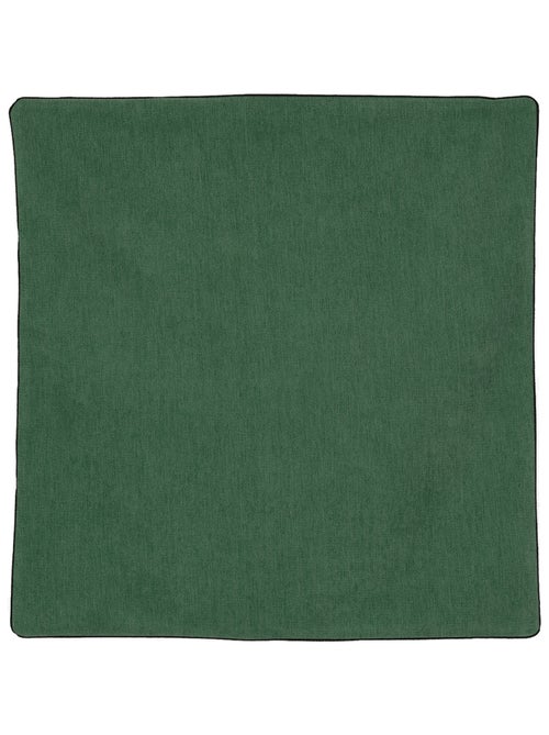 Housse de coussin passepoilée  - effet velours - Kiabi