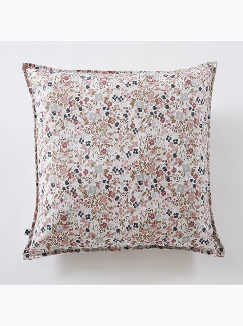 Housse de coussin polyester imprimé + enduction capucine pampa - Kiabi Housse de coussin polyester imprimé + enduction capucine pampa - Kiabi