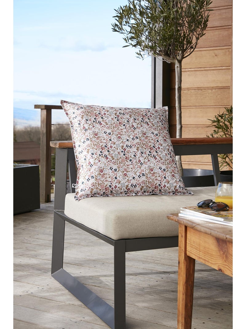 Housse de coussin polyester imprimé + enduction capucine pampa Beige Pampa - Kiabi