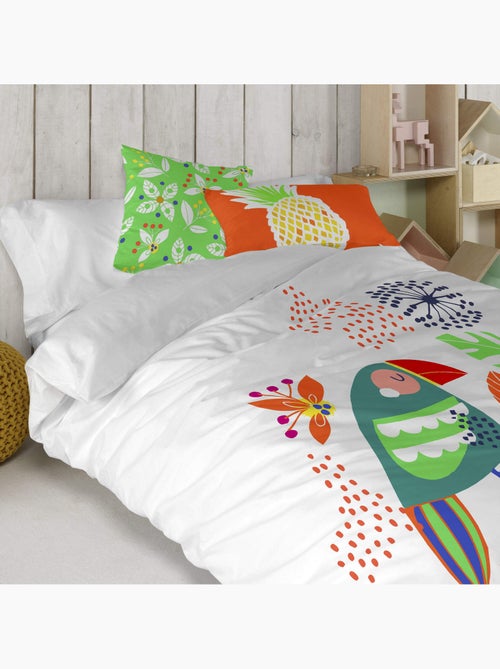 Housse de coussin Pretty parrots "Happyfriday" - Kiabi Housse de coussin Pretty parrots "Happyfriday" - Kiabi