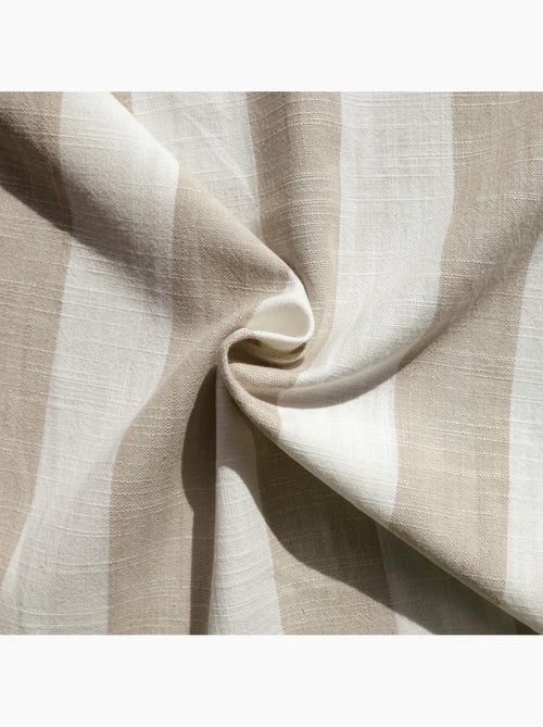 Housse de coussin recto-verso 100% coton rayures et vichy lourmarin - Kiabi Housse de coussin recto-verso 100% coton rayures et vichy lourmarin - Kiabi