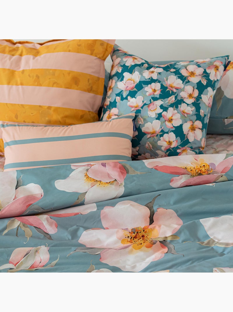 Housse de coussin Spring blossom "Happyfriday" Multicolore - Kiabi