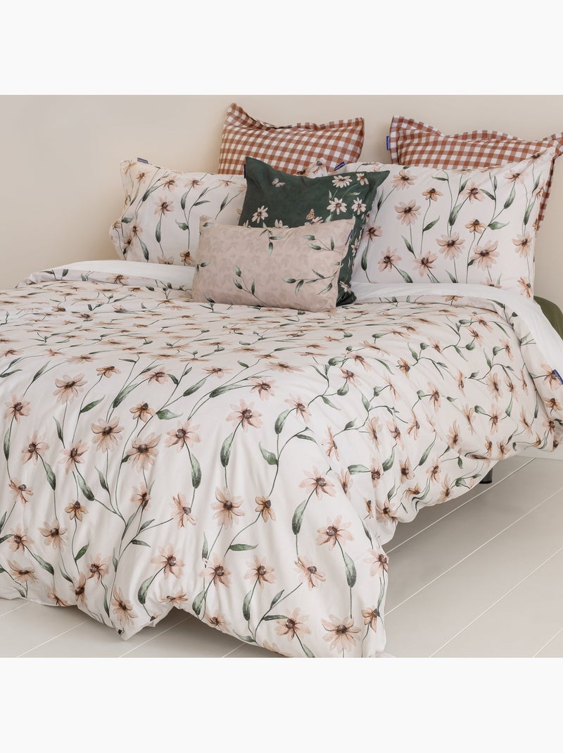 Housse de coussin Tinny bloom "Happyfriday" Multicolore - Kiabi