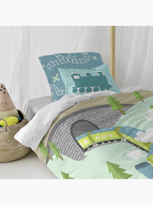 Housse de coussin Train "Happyfriday" - Kiabi Housse de coussin Train "Happyfriday" - Kiabi