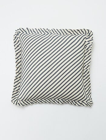 Housse de coussin volantée (45 x 45 cm)