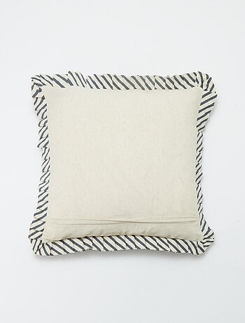 Housse de coussin volantée (45 x 45 cm)