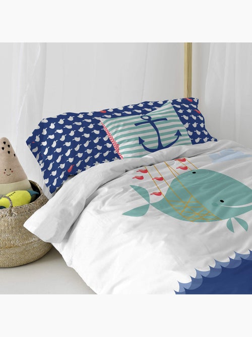 Housse de coussin Whale "Happyfriday" - Kiabi Housse de coussin Whale "Happyfriday" - Kiabi