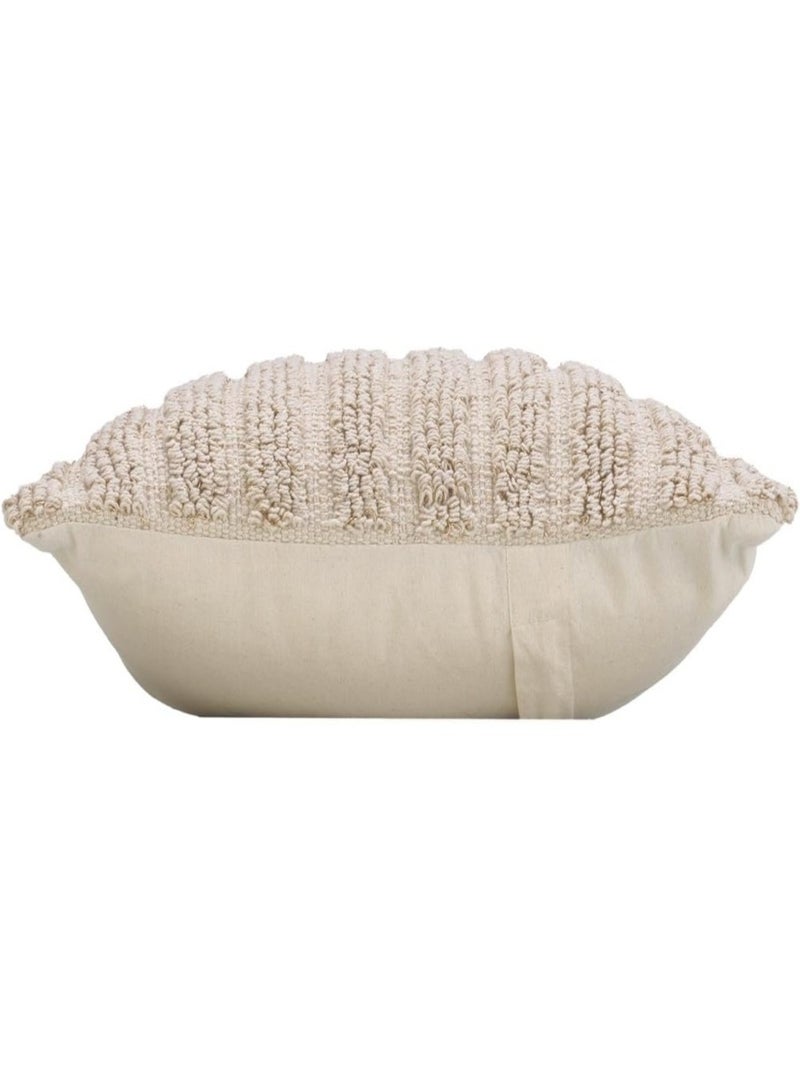 Housse de coussins décoratifs coton/polyester kiyo promo linge Beige - Kiabi
