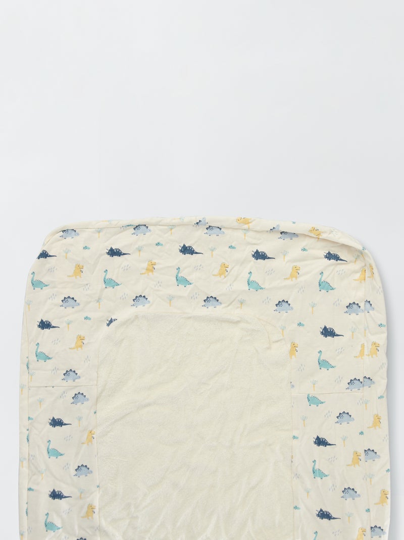 Housse de matelas à langer Blanc 'dino' - Kiabi