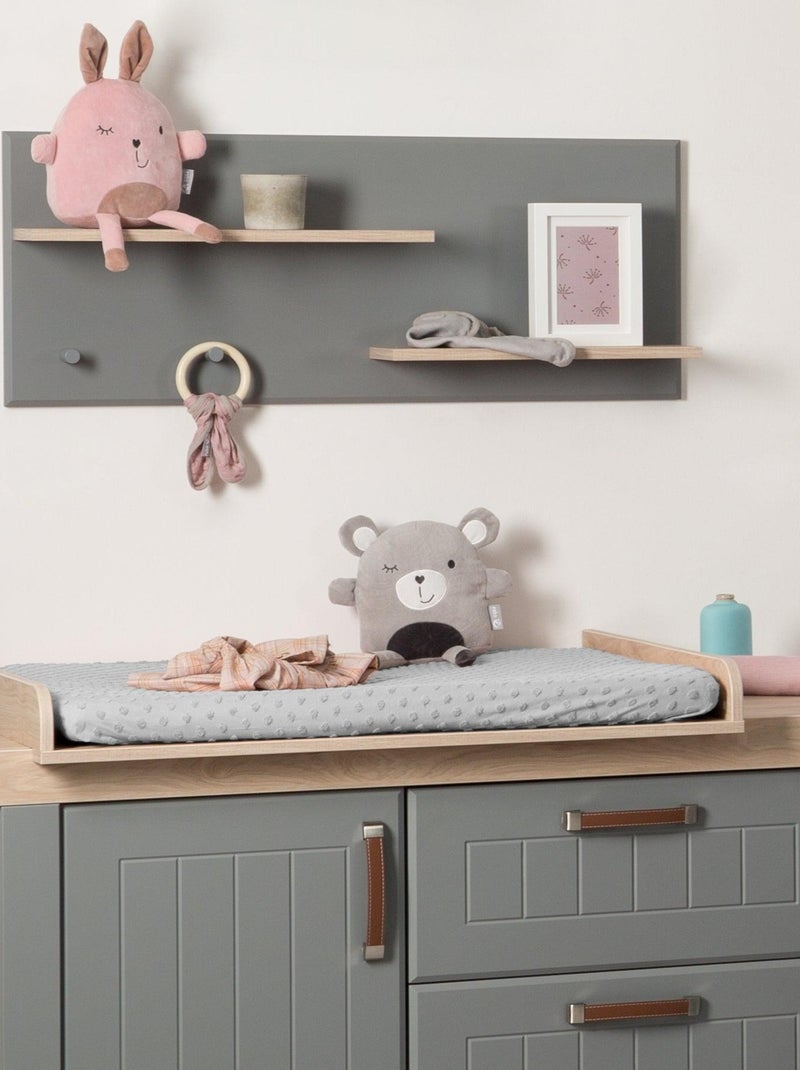 Housse de matelas à langer extensible en coton bio 'Lil Planet' ROBA Gris Argenté - Kiabi