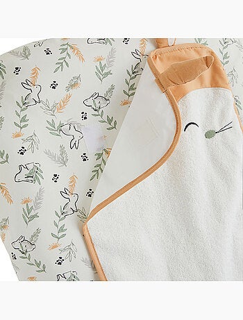 Housse de matelas à langer + tapis de change frimousse
