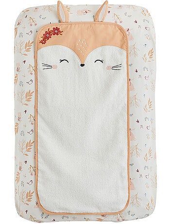 Housse de matelas à langer + tapis de change praline