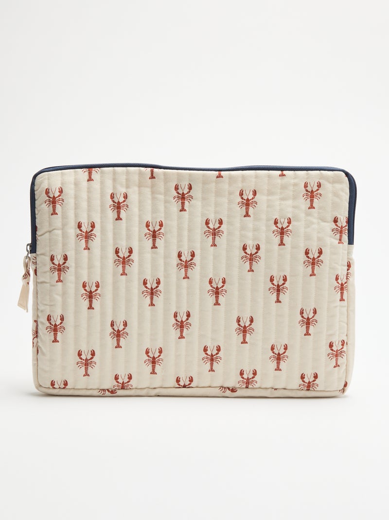 Housse d'ordinateur (36x25 cm) - Kiabi Home Beige - Kiabi