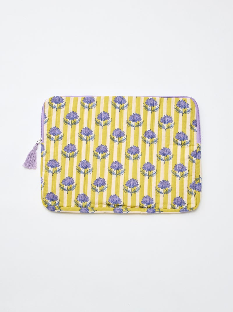 Housse d'ordinateur (36x25 cm) - Kiabi Home Jaune - Kiabi