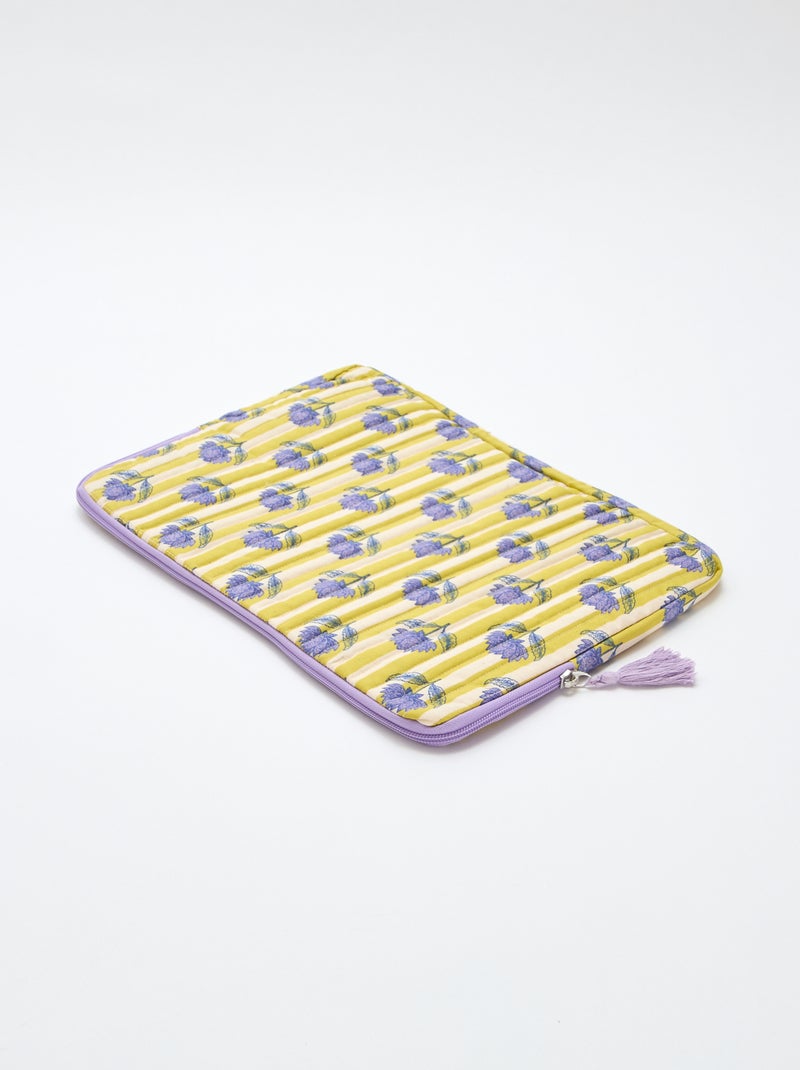 Housse d'ordinateur (36x25 cm) - Kiabi Home Jaune - Kiabi