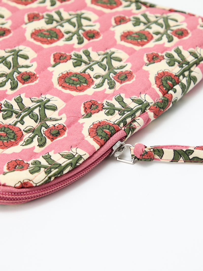 Housse d'ordinateur ou tablette 15 pouces - Kiabi Home Rose - Kiabi