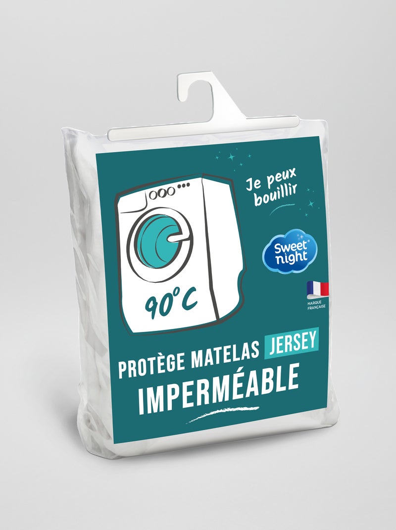 Housse pour matelas imperméable blanc - Kiabi