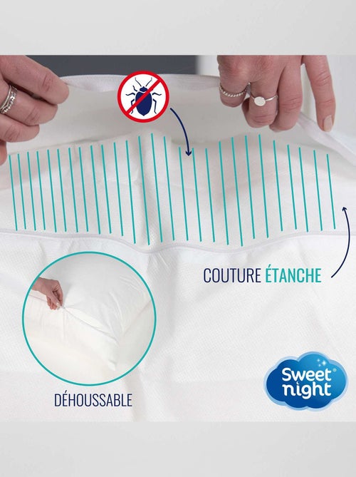 Housse pour oreiller anti punaise de lit - Kiabi Housse pour oreiller anti punaise de lit - Kiabi