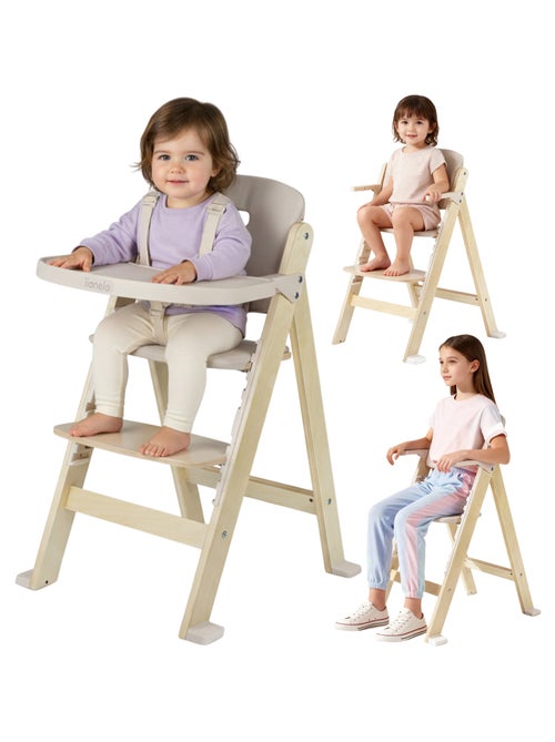 Houten 3-in-1 kinderstoel LIONELO Floris – Meegroeiend – 5-puntsgordel – Tot 40 kg - Kiabi Houten 3-in-1 kinderstoel LIONELO Floris – Meegroeiend – 5-puntsgordel – Tot 40 kg - Kiabi
