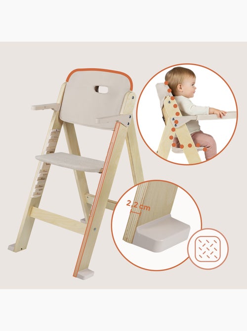Houten 3-in-1 kinderstoel LIONELO Floris – Meegroeiend – 5-puntsgordel – Tot 40 kg - Kiabi Houten 3-in-1 kinderstoel LIONELO Floris – Meegroeiend – 5-puntsgordel – Tot 40 kg - Kiabi