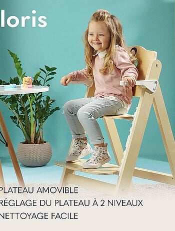 Houten 3-in-1 kinderstoel LIONELO Floris – Meegroeiend – 5-puntsgordel – Tot 40 kg
