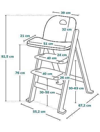Houten 3-in-1 kinderstoel LIONELO Floris – Meegroeiend – 5-puntsgordel – Tot 40 kg