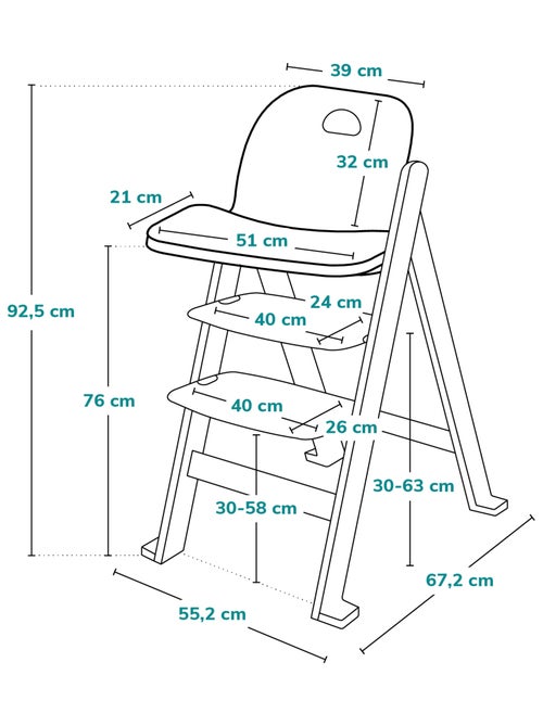 Houten 3-in-1 kinderstoel LIONELO Floris – Meegroeiend – 5-puntsgordel – Tot 40 kg - Kiabi Houten 3-in-1 kinderstoel LIONELO Floris – Meegroeiend – 5-puntsgordel – Tot 40 kg - Kiabi