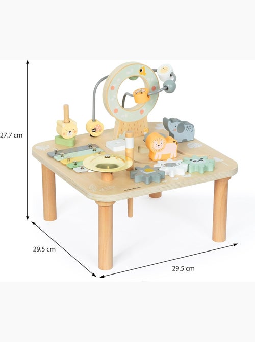 Houten activiteitentafel 7-in-1 jungle met speelfuncties voor baby's vanaf 9 maanden - Kiabi Houten activiteitentafel 7-in-1 jungle met speelfuncties voor baby's vanaf 9 maanden - Kiabi