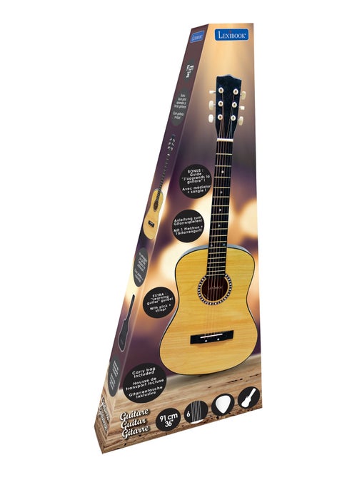 Houten akoestische gitaar - 36''/91 cm met draagtas - Kiabi Houten akoestische gitaar - 36''/91 cm met draagtas - Kiabi