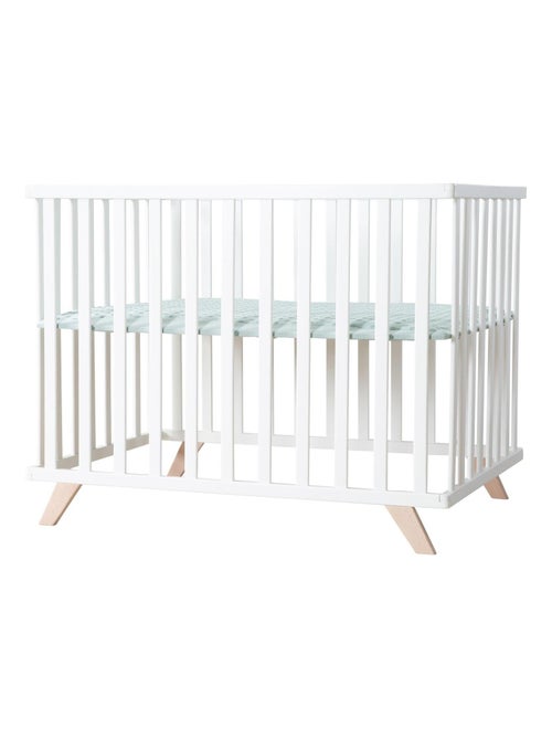 Houten babybox met boxkleed van biologisch katoen 'lil planet' roba - Kiabi